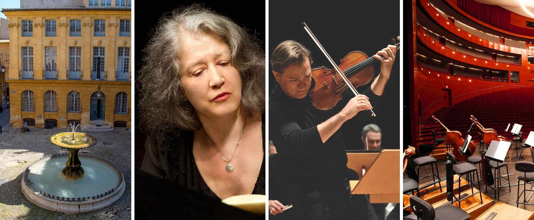 Fontaine / Martha Argerich  / Renaud Capuçon © Garel J.P / © Grand Théâtre de Provence